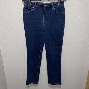 Gloria Vanderbilt Amanda Jeans Size 8 Blue Mid Rise